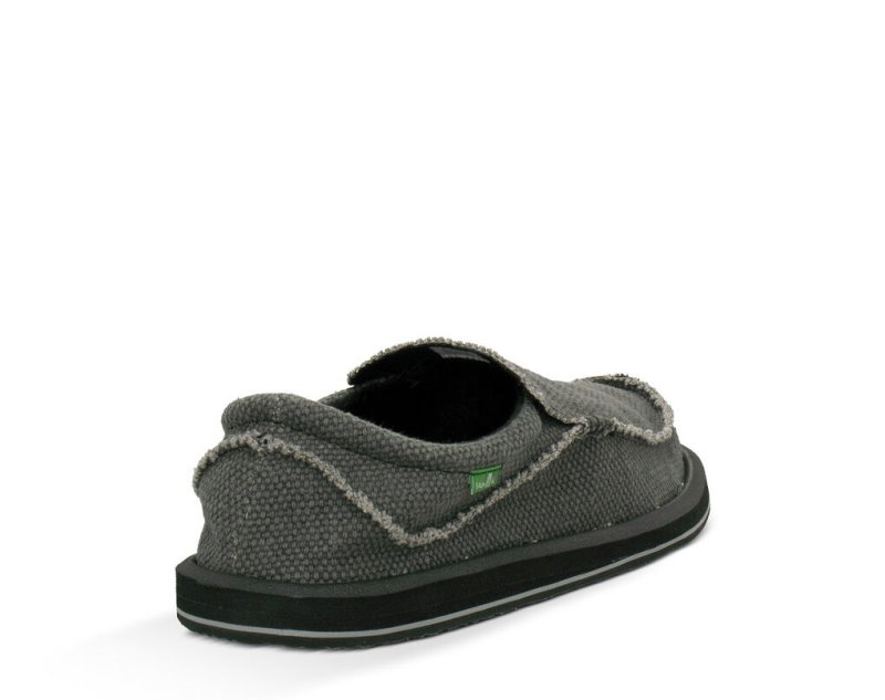 Sanuk Chiba Men's Shoes Black | Canada 272QMA